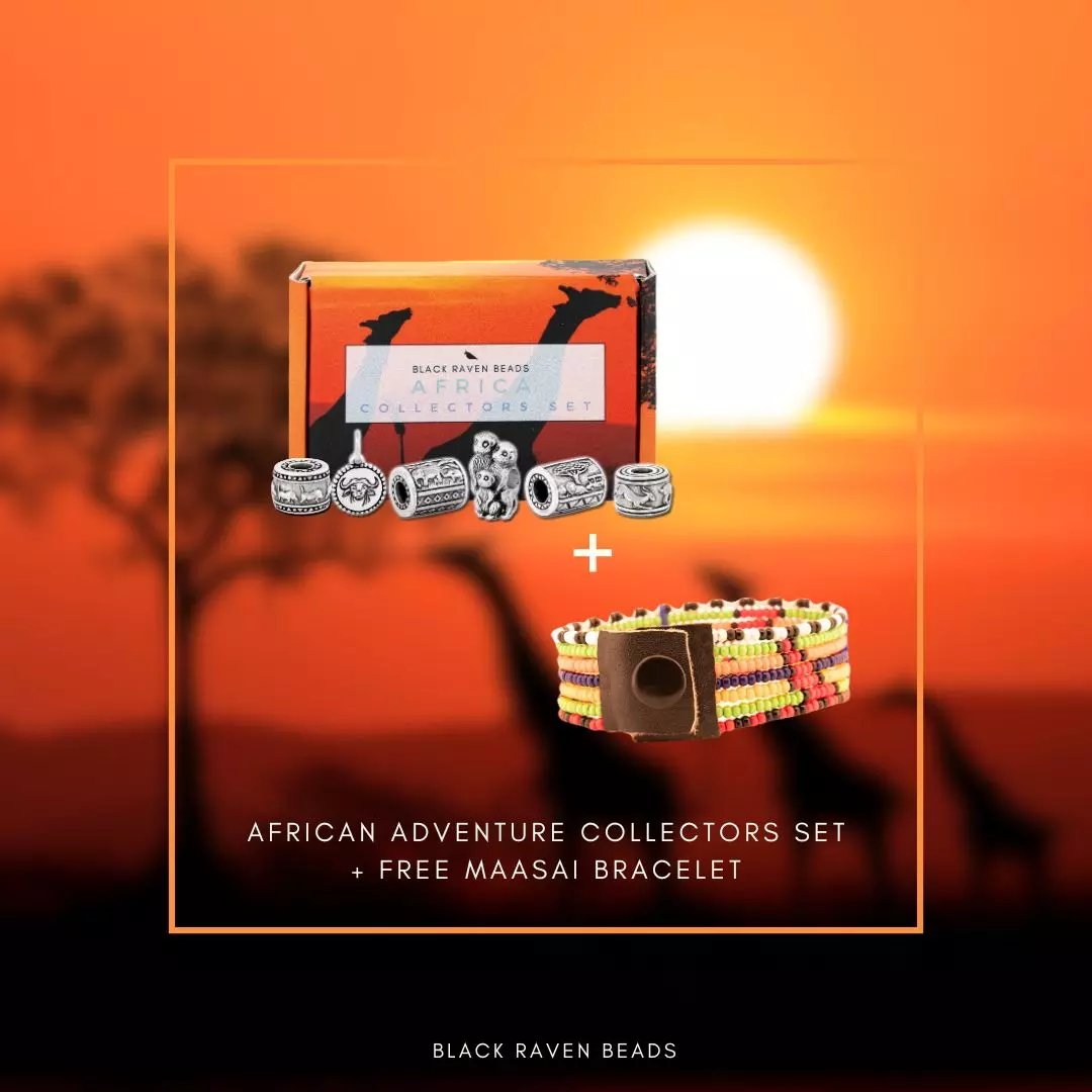 African Adventure + FREE Maasai braclet Charm Bead