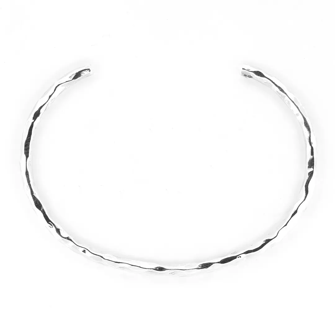 Bangle Hammered S 60mm Charm Bead