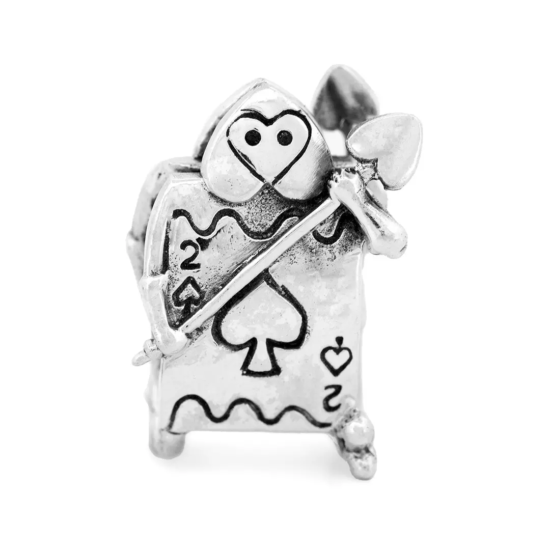 Card Soldier Charm Bead