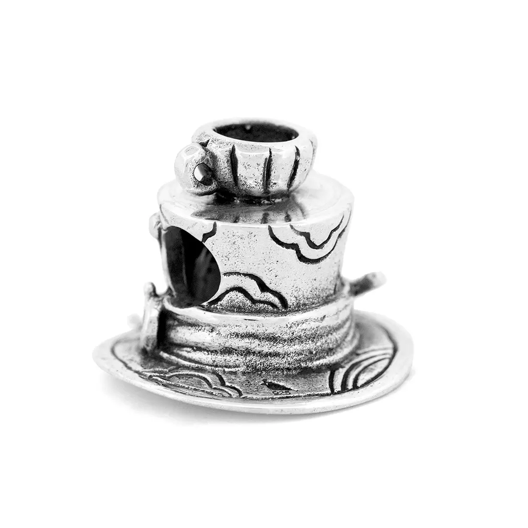 Mad Hatter Hat Charm Bead