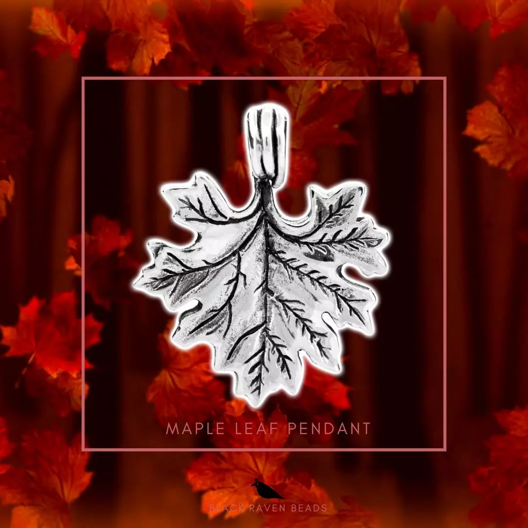 Maple Leaf Pendant Charm Bead