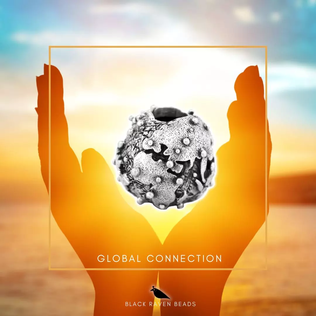 Global Connection Charm Bead