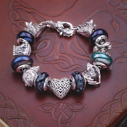 Charm beads bracelet Viking and dragons Charm Bead