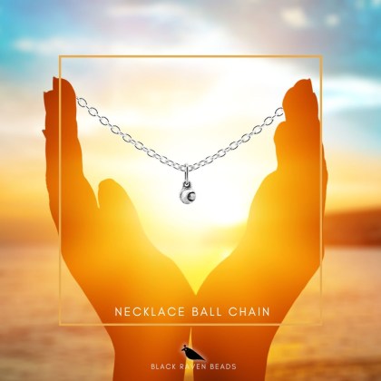 Necklace ball chain Charm Bead