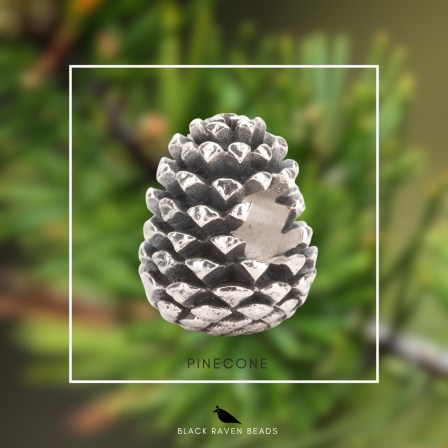 Pinecone charm bead