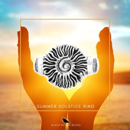 Summer solstice ring Charm Bead