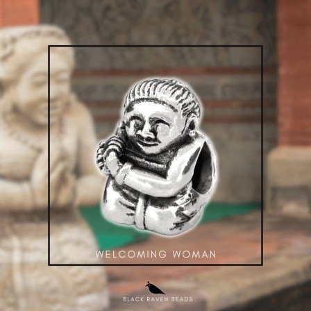 Welcoming Woman charm